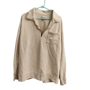 Goodfellow & Co Cream Crewneck Sweatshirt